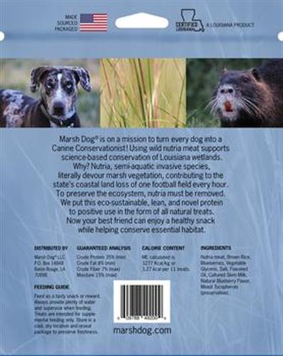 Treats: Marsh Dog Wild Nutria & Blueberry Crunchy Dog Treats