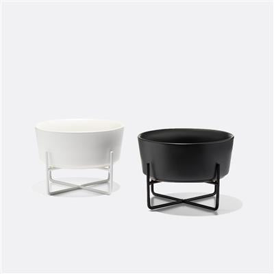 Bowl: Simple Solid Dog Bowl Stand + Bowl