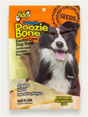 Treats: Fido Cheese Doosie Bones - Medium 8 Pack