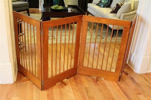 Gate: 4-Panel Freestanding Tall Pet Gate