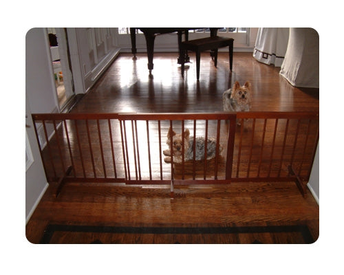 Gate:  Step Over Gate Extension - Walnut