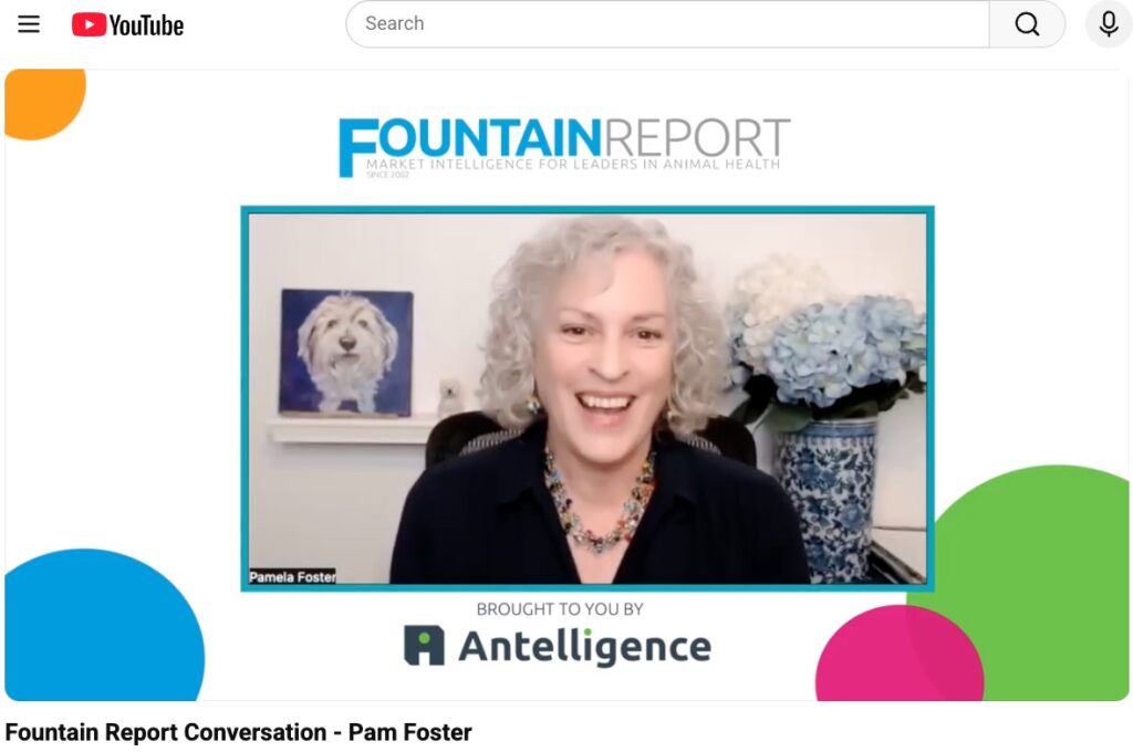 Pam Foster's PetFriendlyOffice.com interview in Fountain Report Conversations